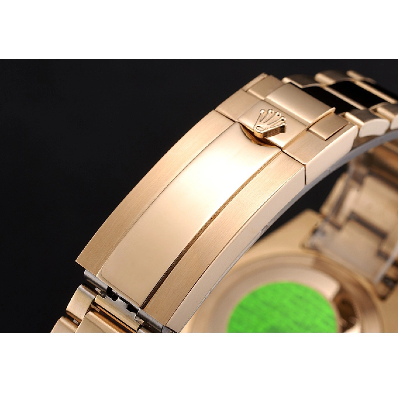Aaa replica watch Markings With Case Yellow Swiss Diamond Black Dial Gold Submariner Bracelet Bezel Rolex Gold And 0530